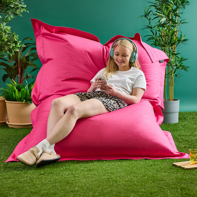 Bazaar Bag® Indoor-Outdoor Giant Bean Bag - Pink