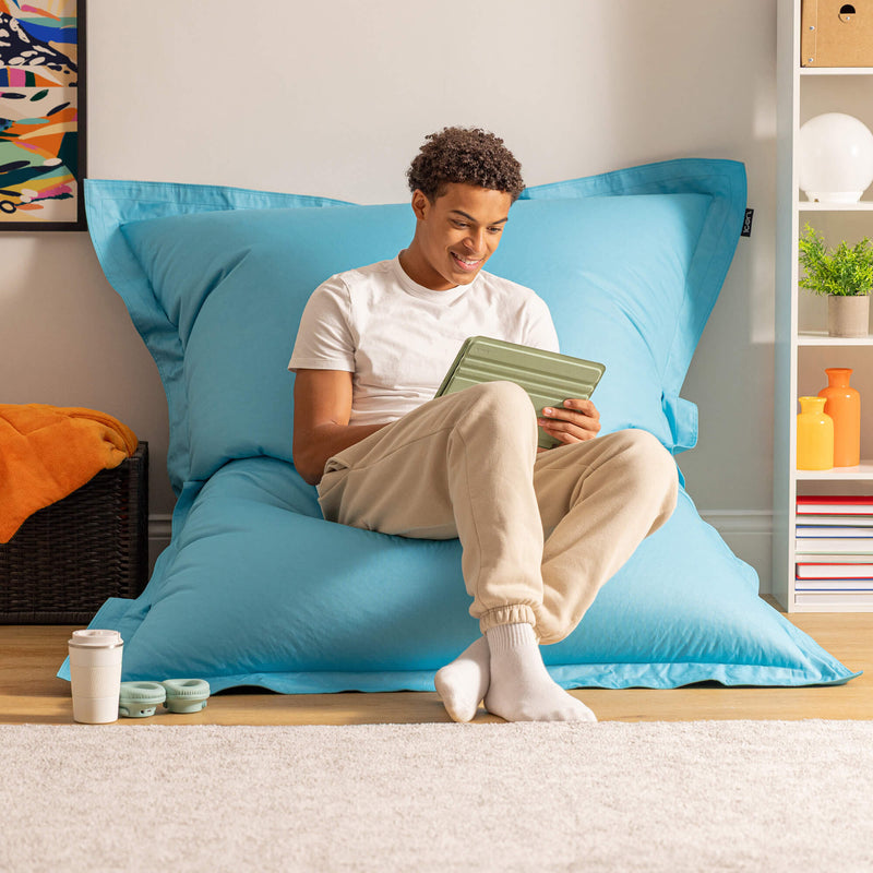 Bazaar Bag® Indoor-Outdoor Giant Bean Bag - Aqua