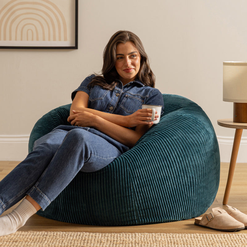 Kingston Corduroy XL Classic Bean Bag - Teal