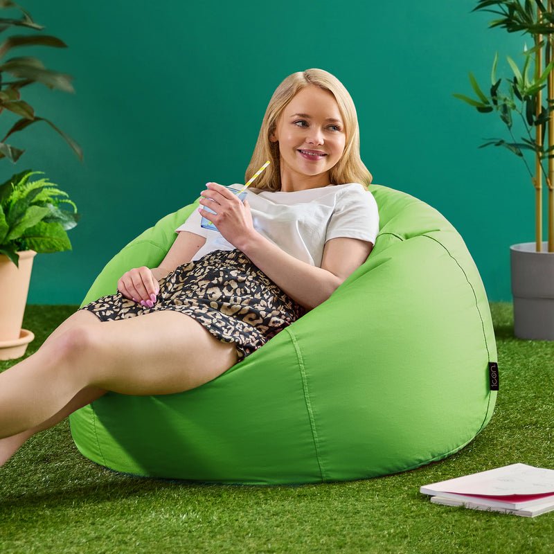Kingston Water-Resistant Classic Bean Bag - Lime Green