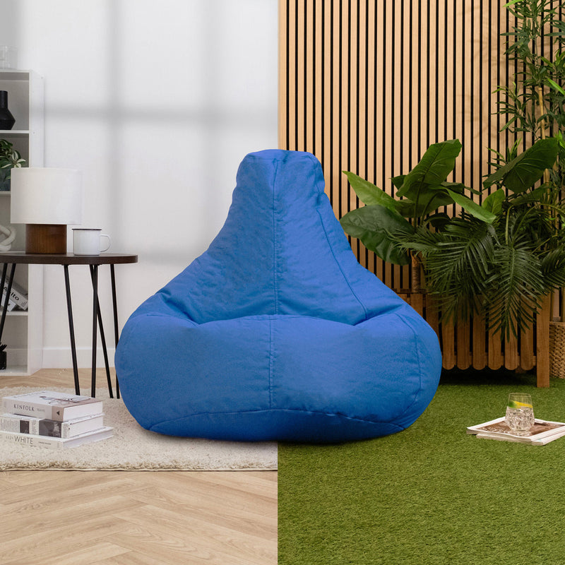 Dalton Recliner Indoor-Outdoor Gaming Bean Bag - Blue