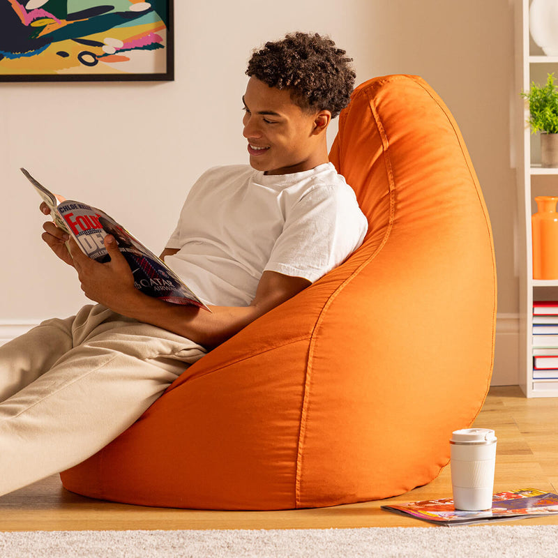 Dalton Recliner Indoor-Outdoor Gaming Bean Bag - Burnt Orange
