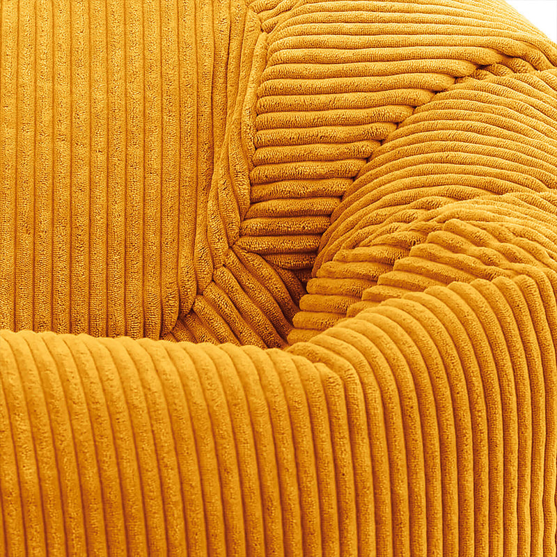 Kingston Cord Classic Bean Bag - Ochre Yellow