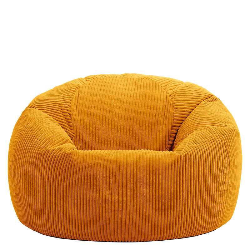 Kingston Cord Classic Bean Bag - Ochre Yellow
