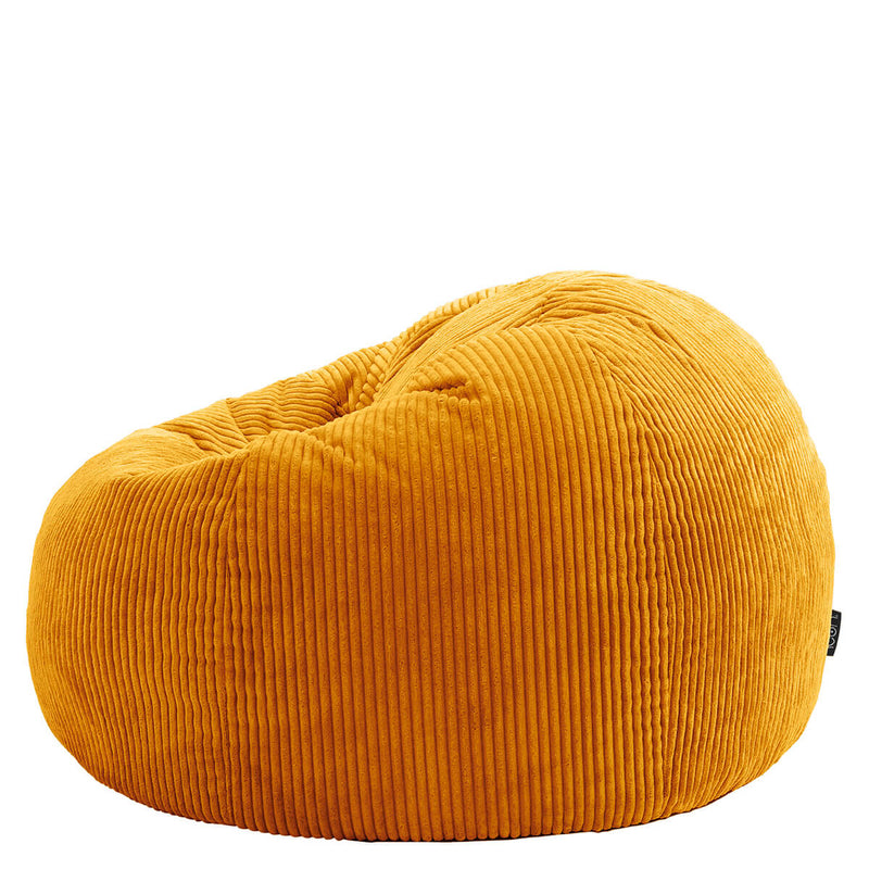 Kingston Cord Classic Bean Bag - Ochre Yellow