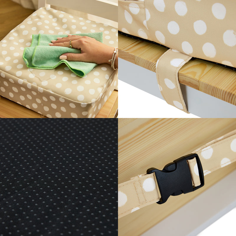 Kids Printed Booster Seat - Spots Natural
