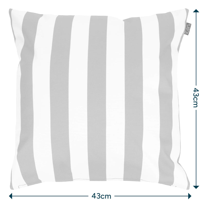 Deck Stripe Indoor-Outdoor Cushion - Orange