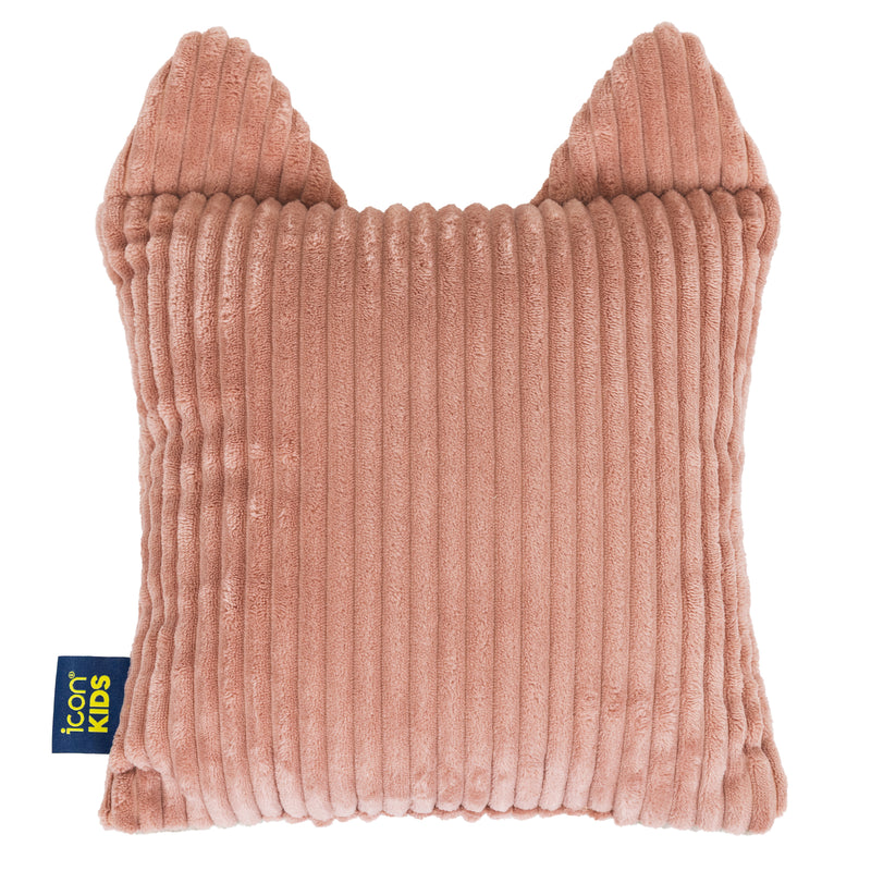 Kids Cleo Cat Cord Cushion - Dawn Pink