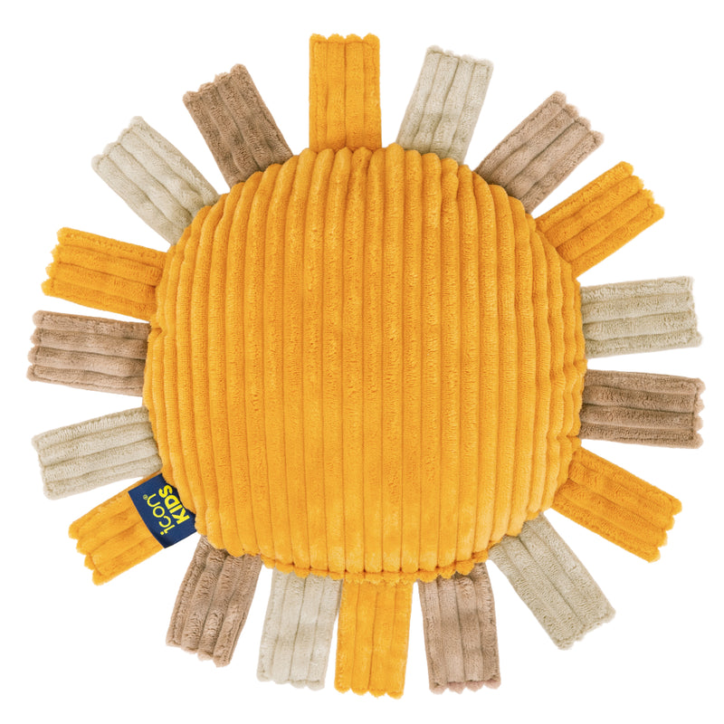 Kids Leo Lion Cord Cushion - Ochre