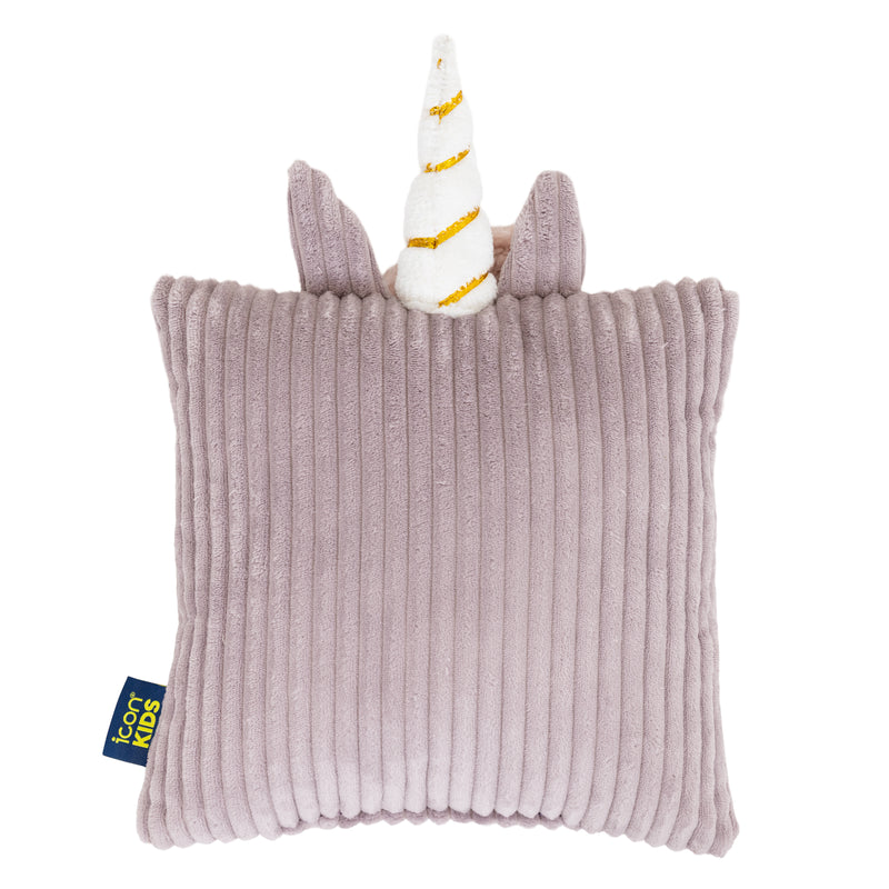 Kids Luna Unicorn Cord Cushion - Lavender