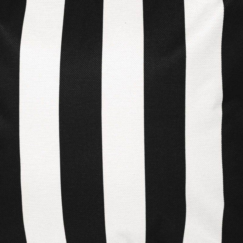 Stripe Indoor-Outdoor Cushion - Black