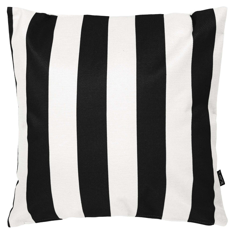 Stripe Indoor-Outdoor Cushion - Black