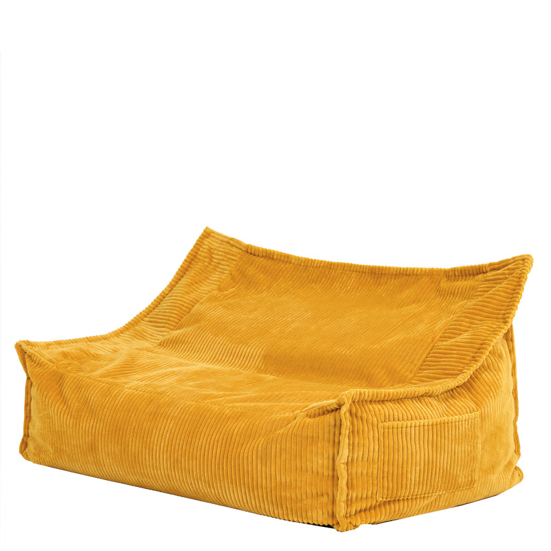 Kids Francesco Cord Bean Bag Sofa - Ochre