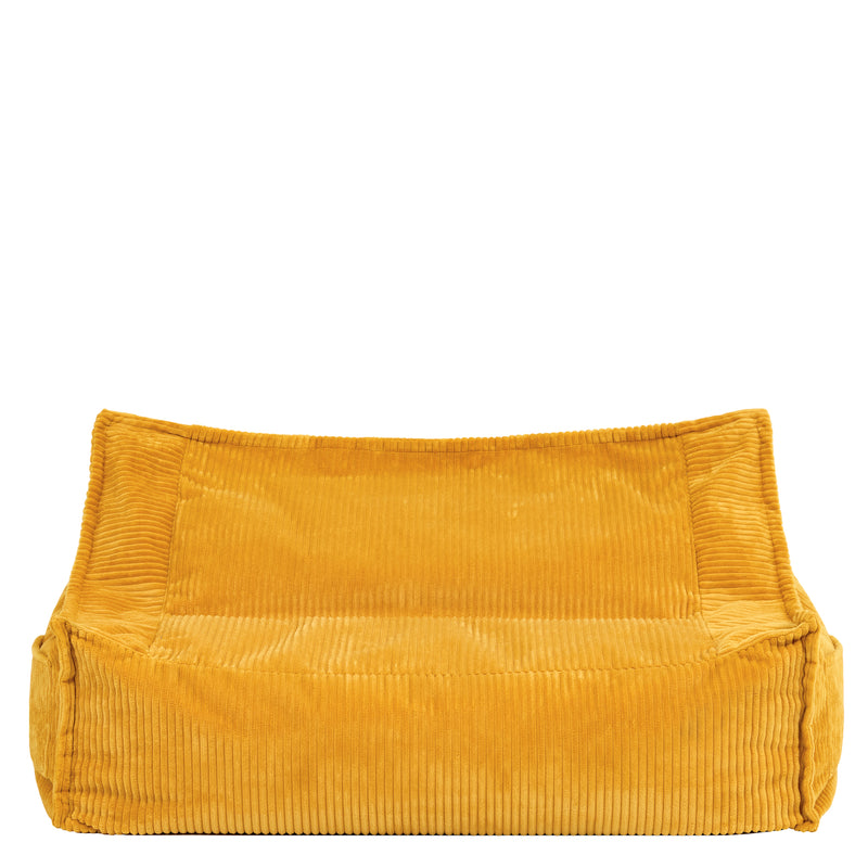 Kids Francesco Cord Bean Bag Sofa - Ochre