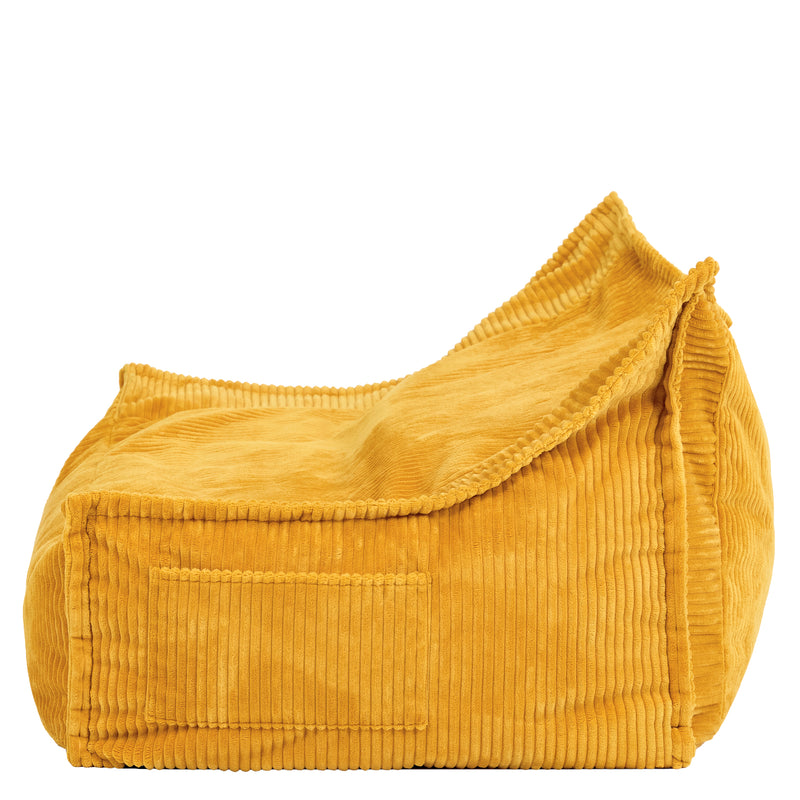 Kids Francesco Cord Bean Bag Sofa - Ochre