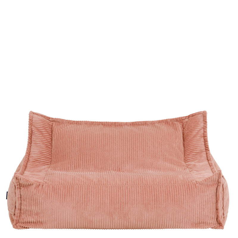 Kids Francesco Cord Bean Bag Sofa - Pink