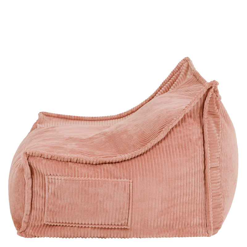 Kids Francesco Cord Bean Bag Sofa - Pink
