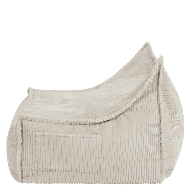 Kids Francesco Cord Bean Bag Sofa - Stone
