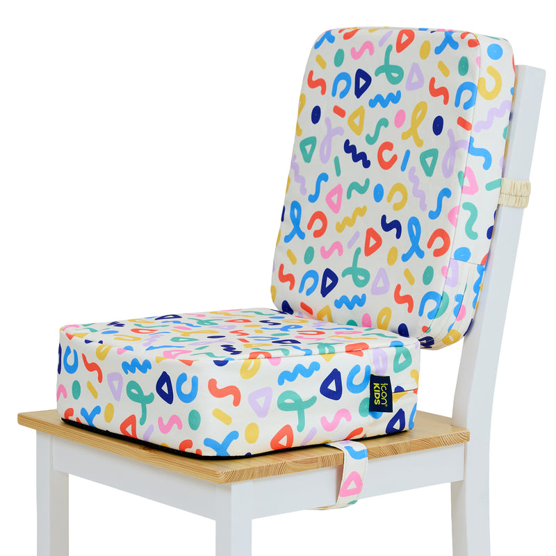 Kids Printed High Back Booster Seat - Confetti Print