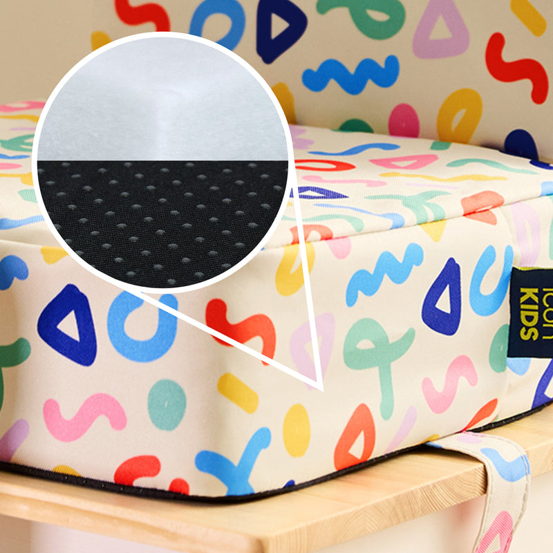 Kids Printed High Back Booster Seat - Confetti Print