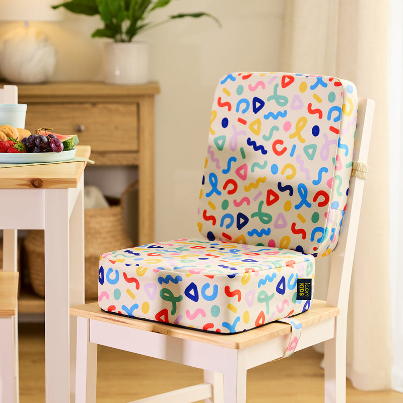 Kids Printed High Back Booster Seat - Confetti Print