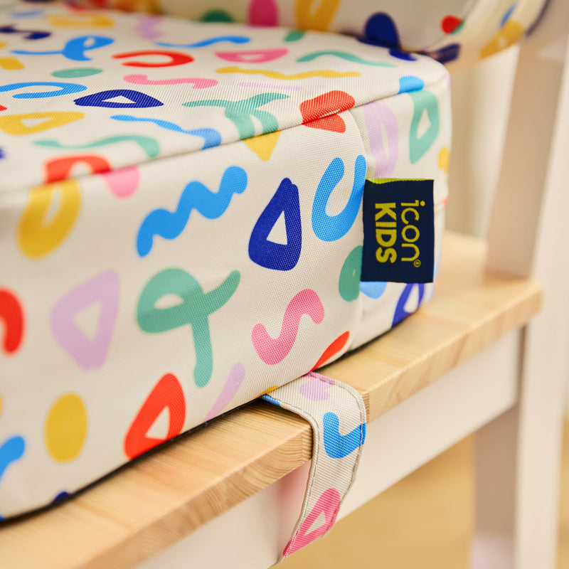 Kids Printed High Back Booster Seat - Confetti Print