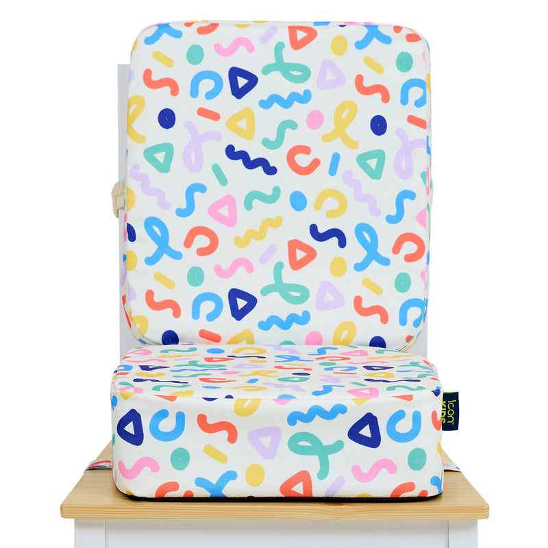 Kids Printed High Back Booster Seat - Confetti Print