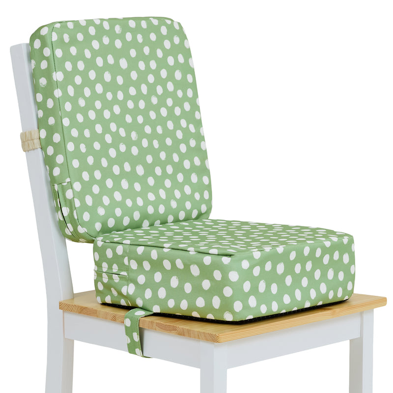 Kids Printed High Back Booster Seat - Spots Sage Green