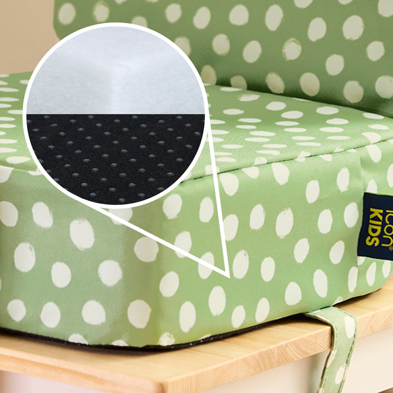 Kids Printed High Back Booster Seat - Spots Sage Green