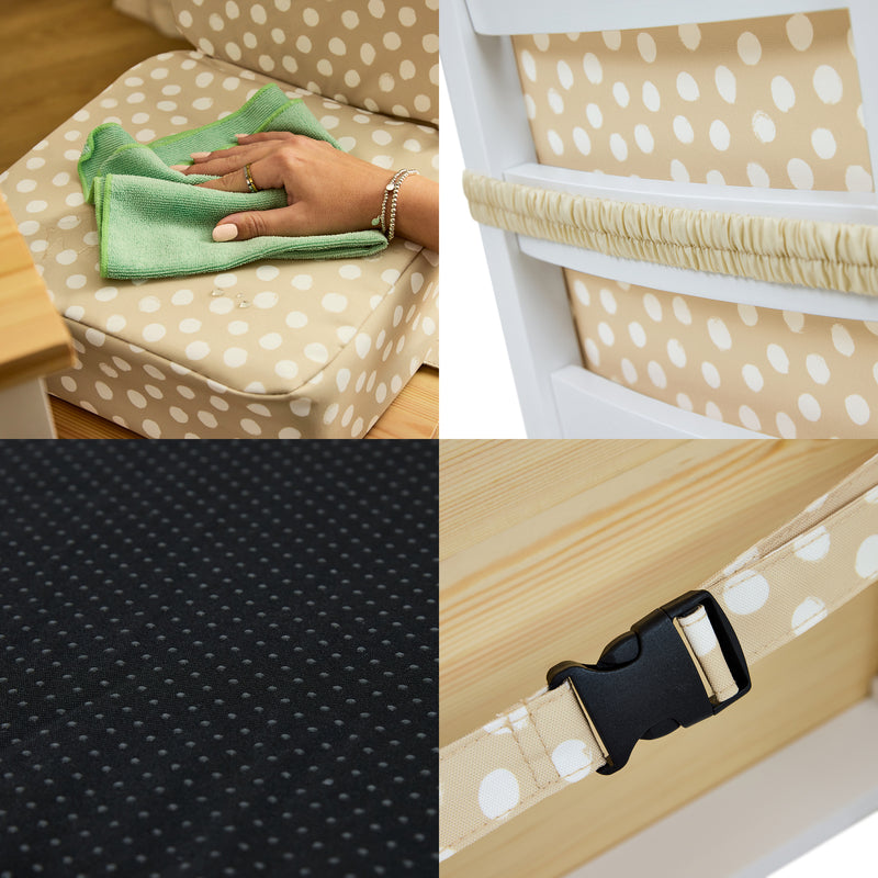 Kids Printed High Back Booster Seat - Spots Natural
