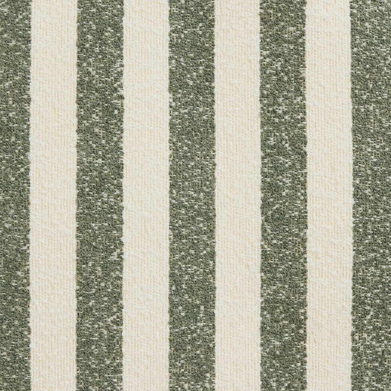 Natalia Stripe Bouclé Armchair Bean Bag - Olive Green