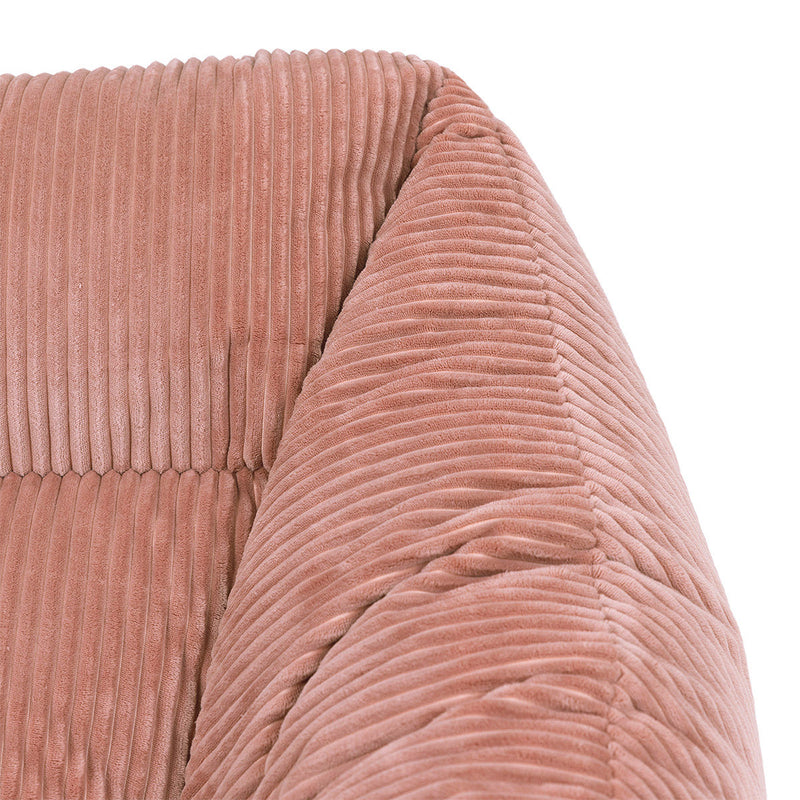 Natalia Cord Armchair Bean Bag - Pink