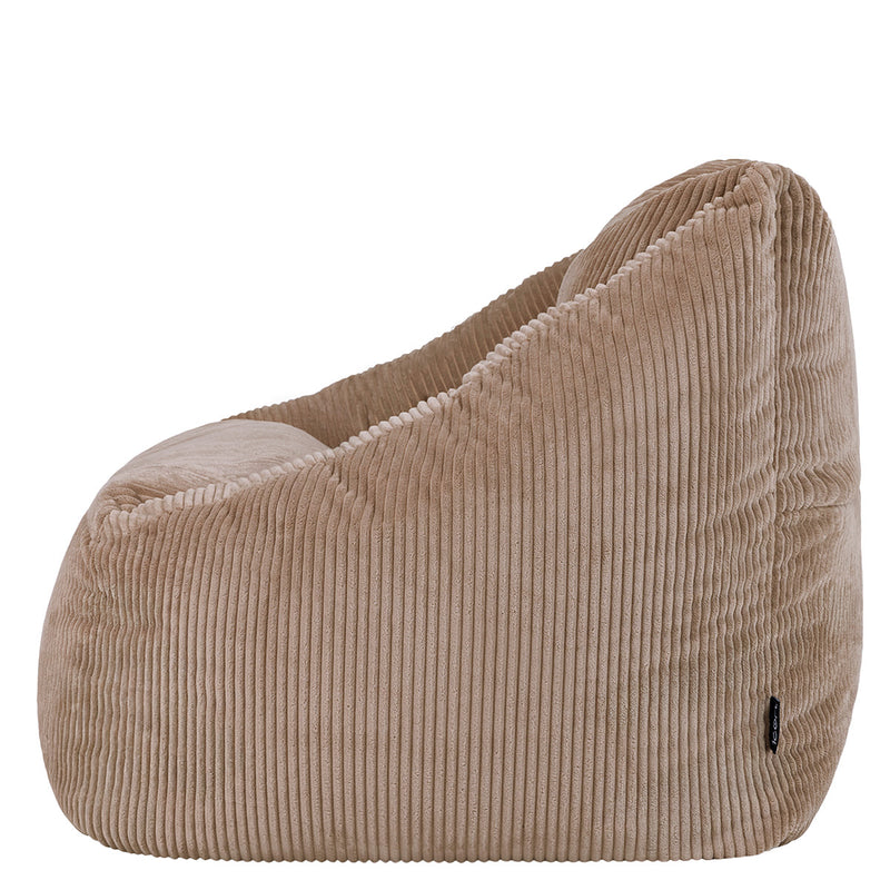Natalia Cord Armchair Bean Bag - Mocha Brown