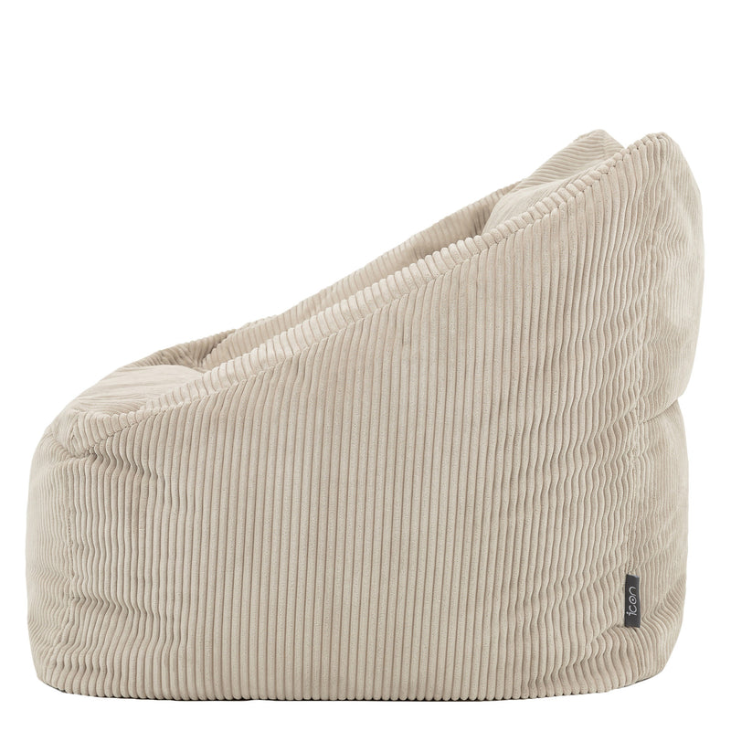 Natalia Cord Armchair Bean Bag - Natural