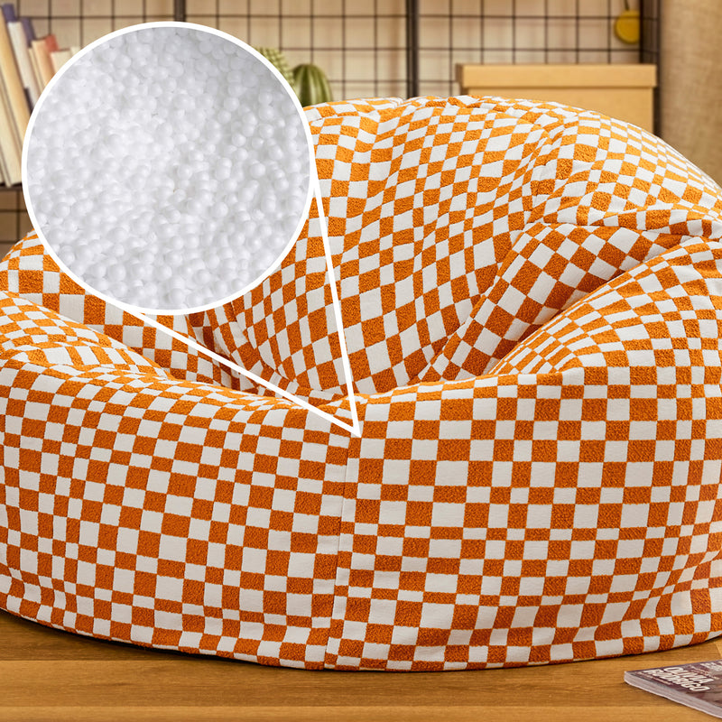 Kingston Checkerboard Classic Bean Bag - Orange
