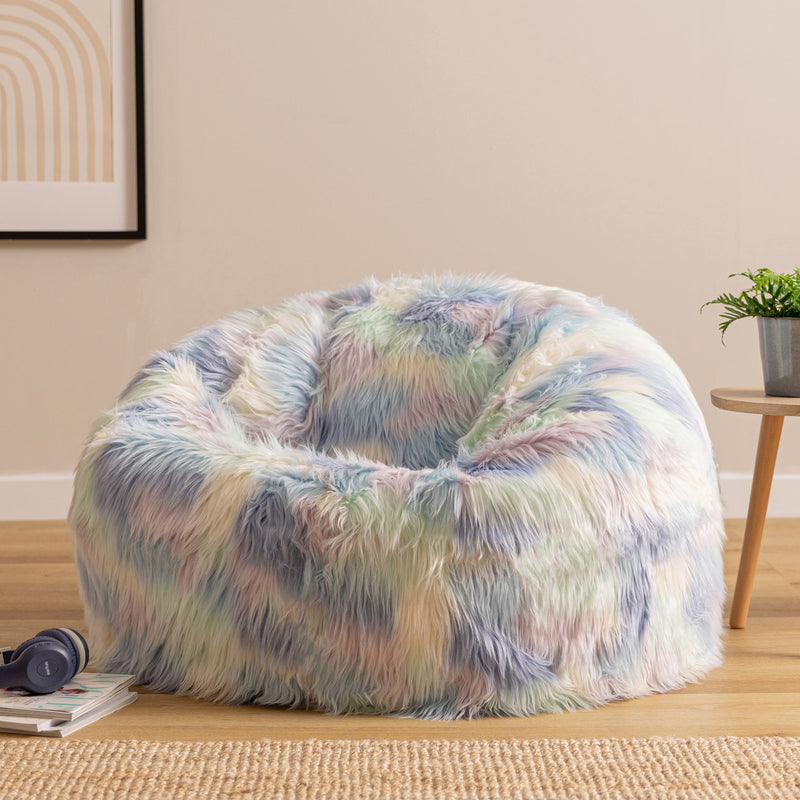 Unicorn Faux Fur Bean Bag
