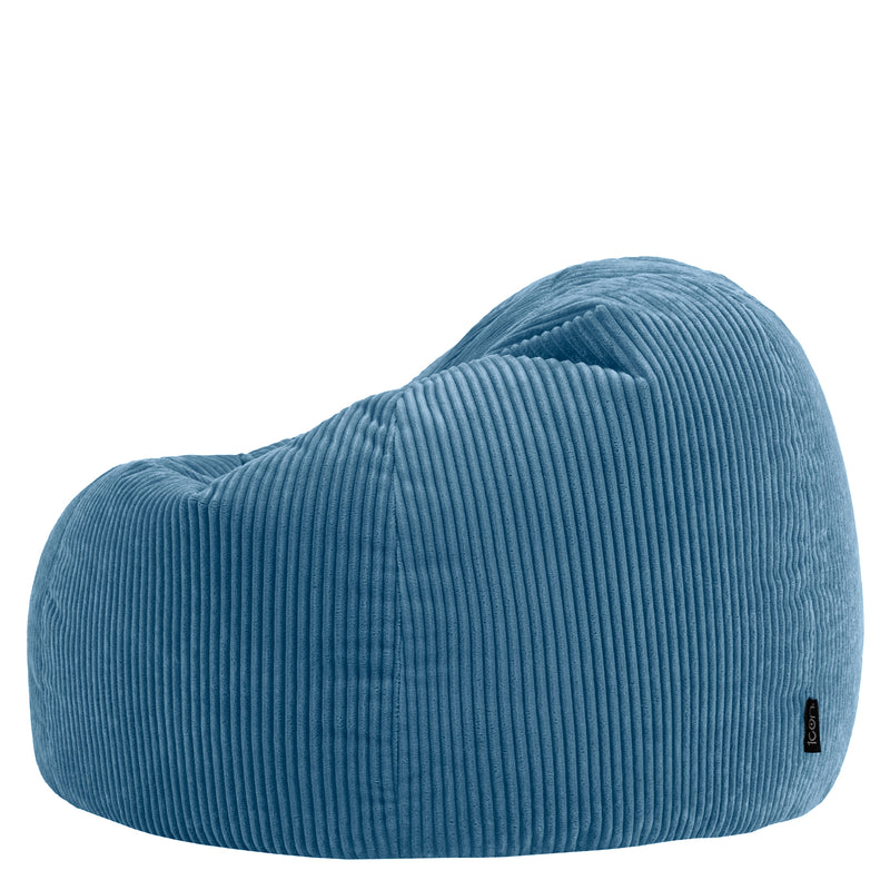 Kingston XL Cord Classic Bean Bag - Denim Blue