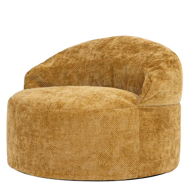 Orb Chenille Accent Chair Bean Bag - Gold