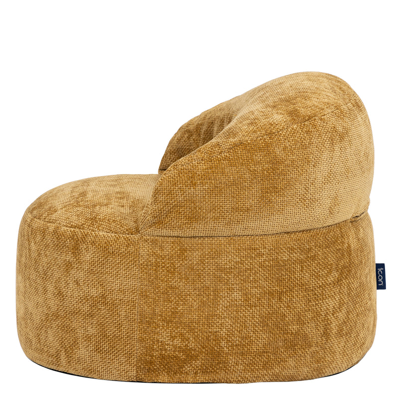 Orb Chenille Accent Chair Bean Bag - Gold