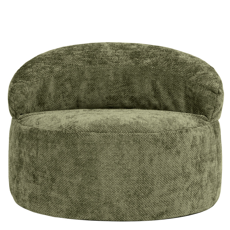 Orb Chenille Accent Chair Bean Bag - Olive Green