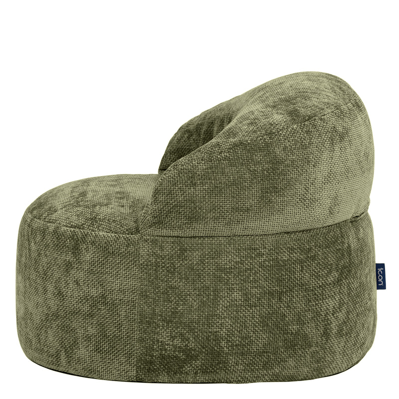Orb Chenille Accent Chair Bean Bag - Olive Green