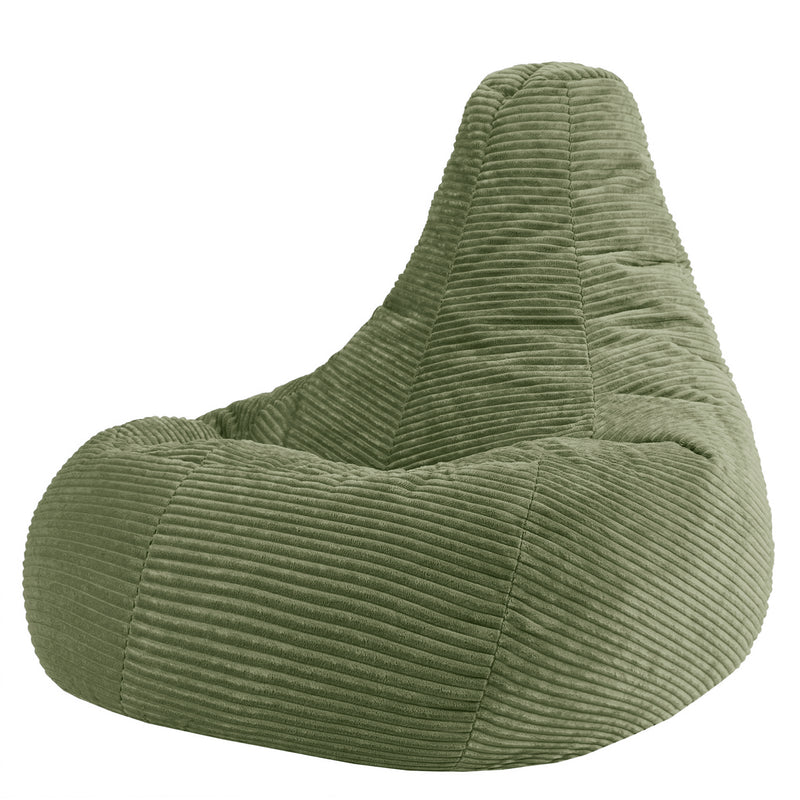 Dalton XL Cord Recliner Bean Bag - Sage Green