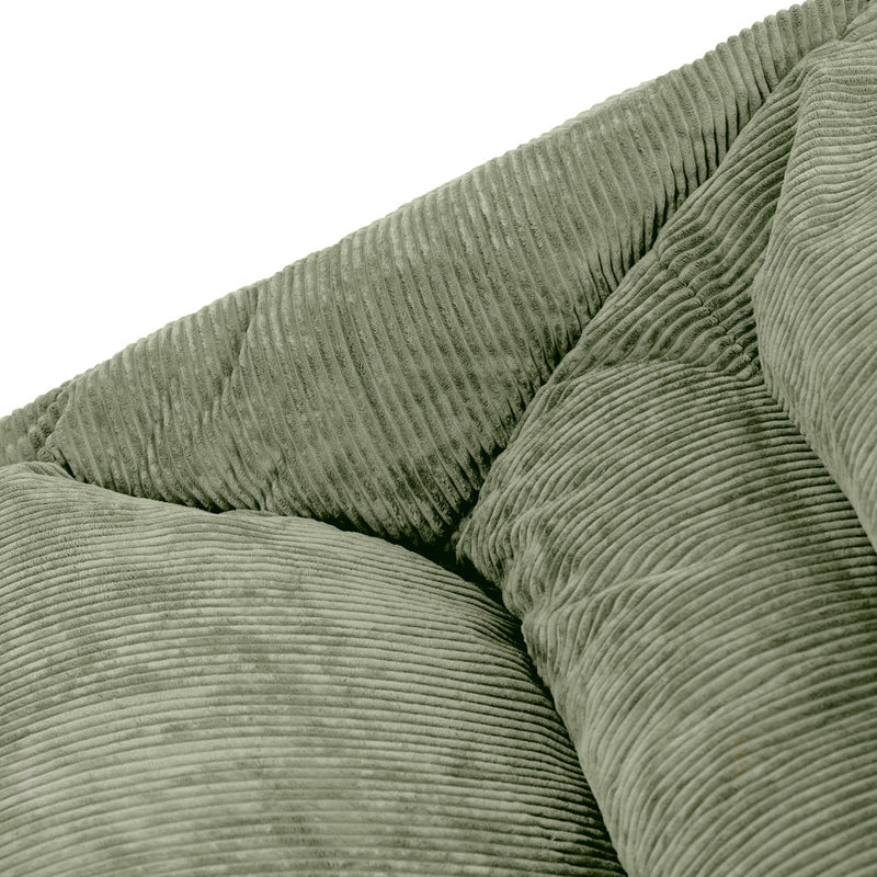 Cecilia Jumbo Cord Bean Bag Sofa - Sage Green