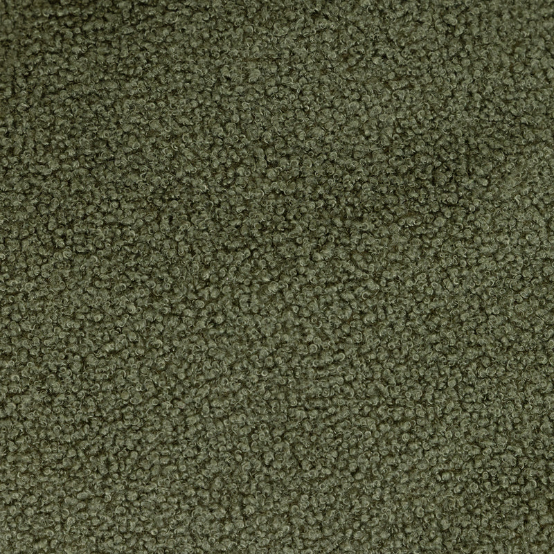 Swoop Bouclé Accent Chair Bean Bag - Olive Green