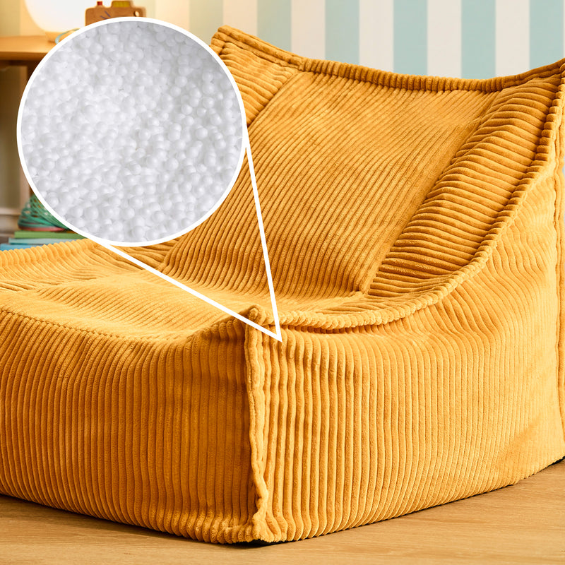 Kids Alto Cord Bean Bag Chair - Ochre