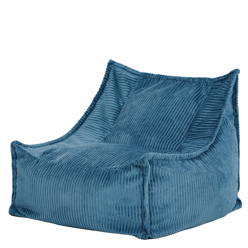 Kids Alto Cord Bean Bag Chair - Denim Blue