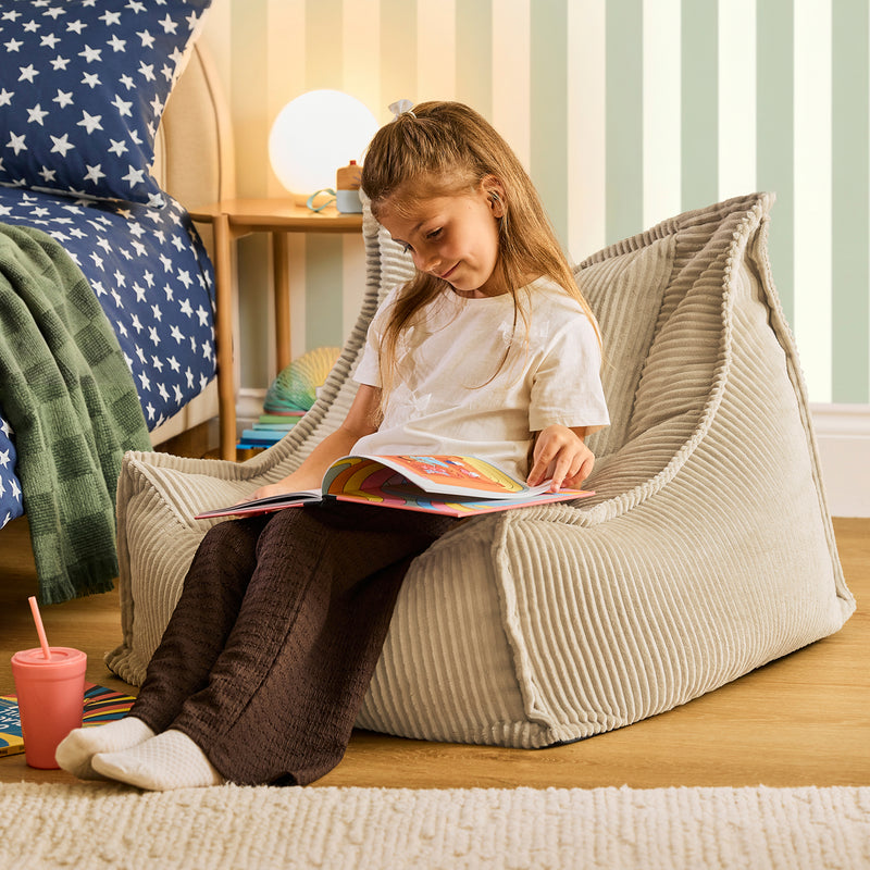 Kids Alto Cord Bean Bag Chair - Stone