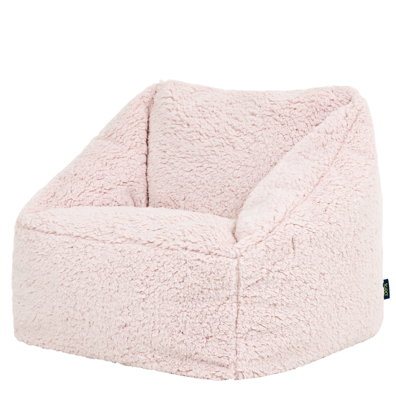 Kids Natalia Teddy Fleece Armchair - Pink