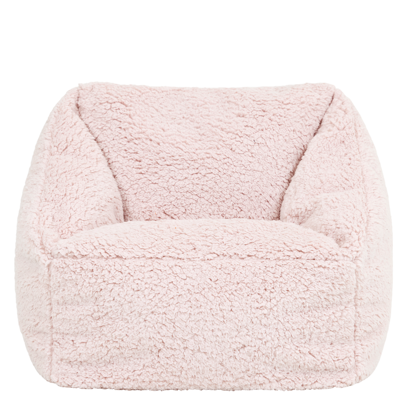 Kids Natalia Teddy Fleece Armchair - Pink