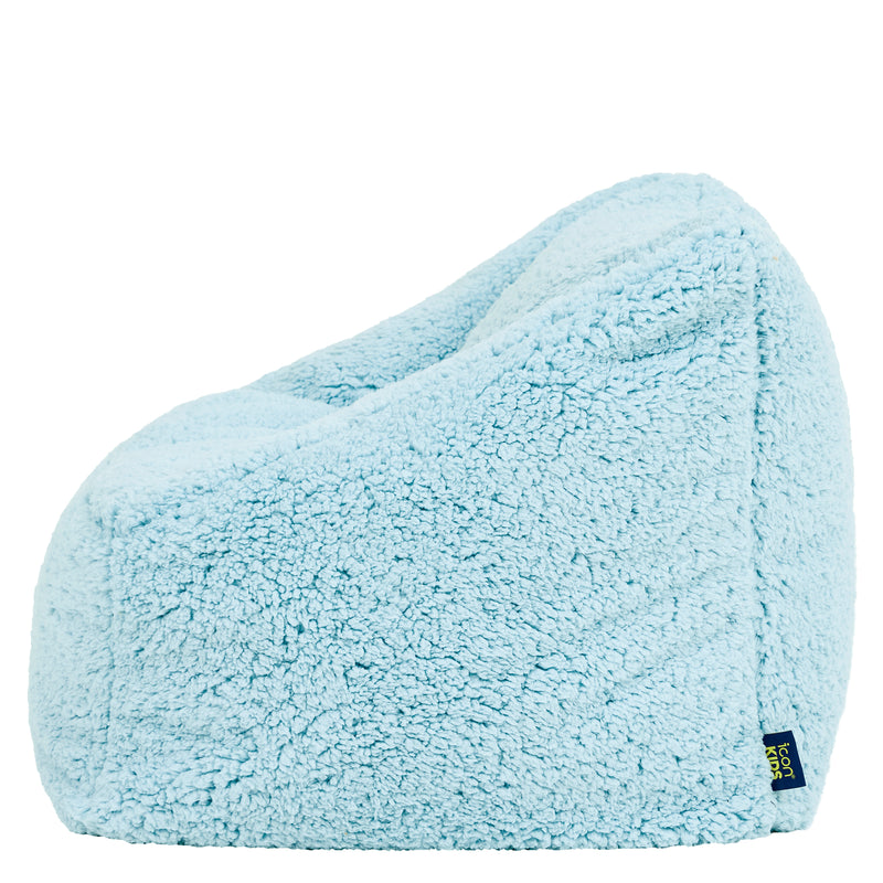 Kids Natalia Teddy Fleece Armchair Bean Bag - Frozen Blue